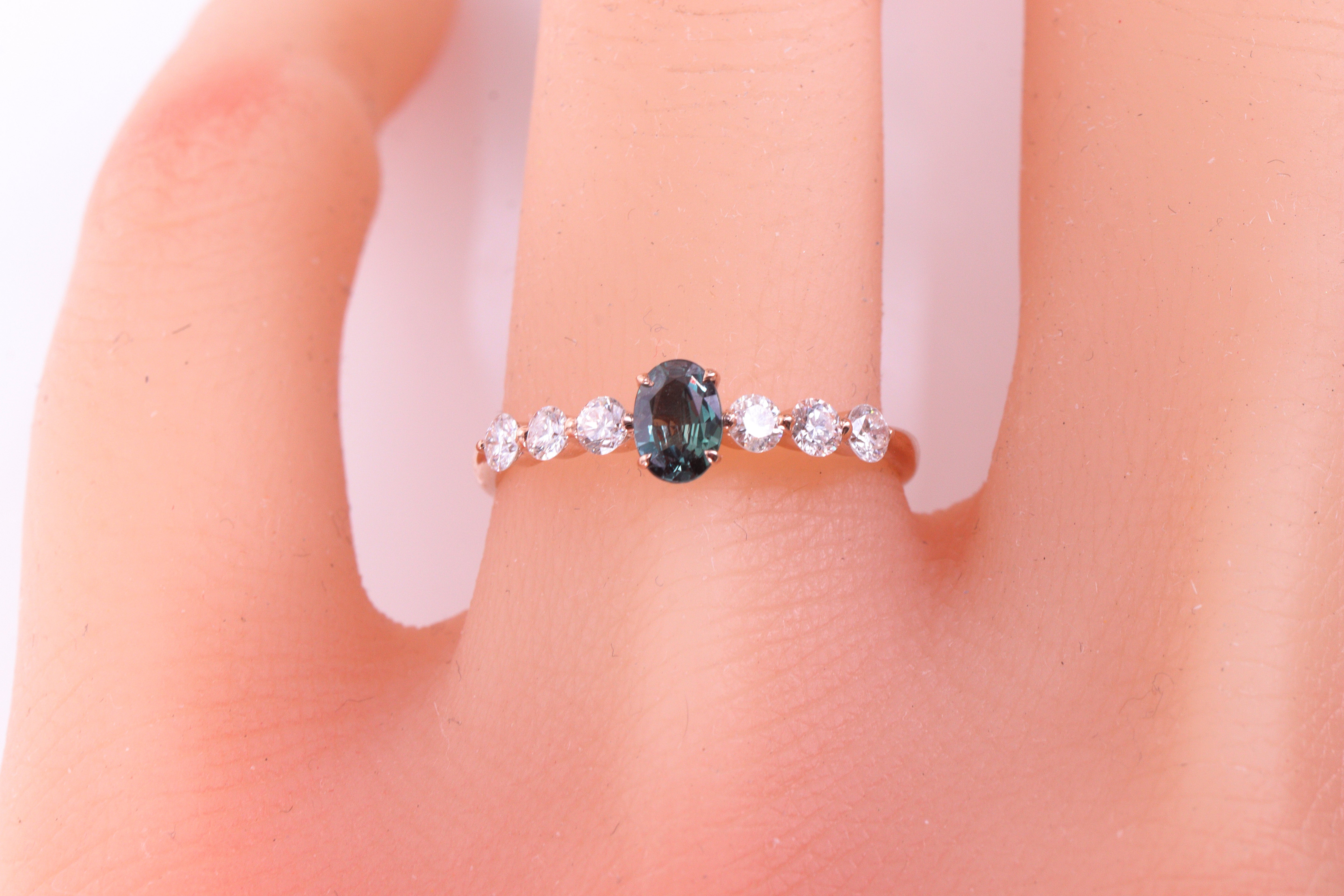 【新春特別価格】アレキサンドライト K18PG リング