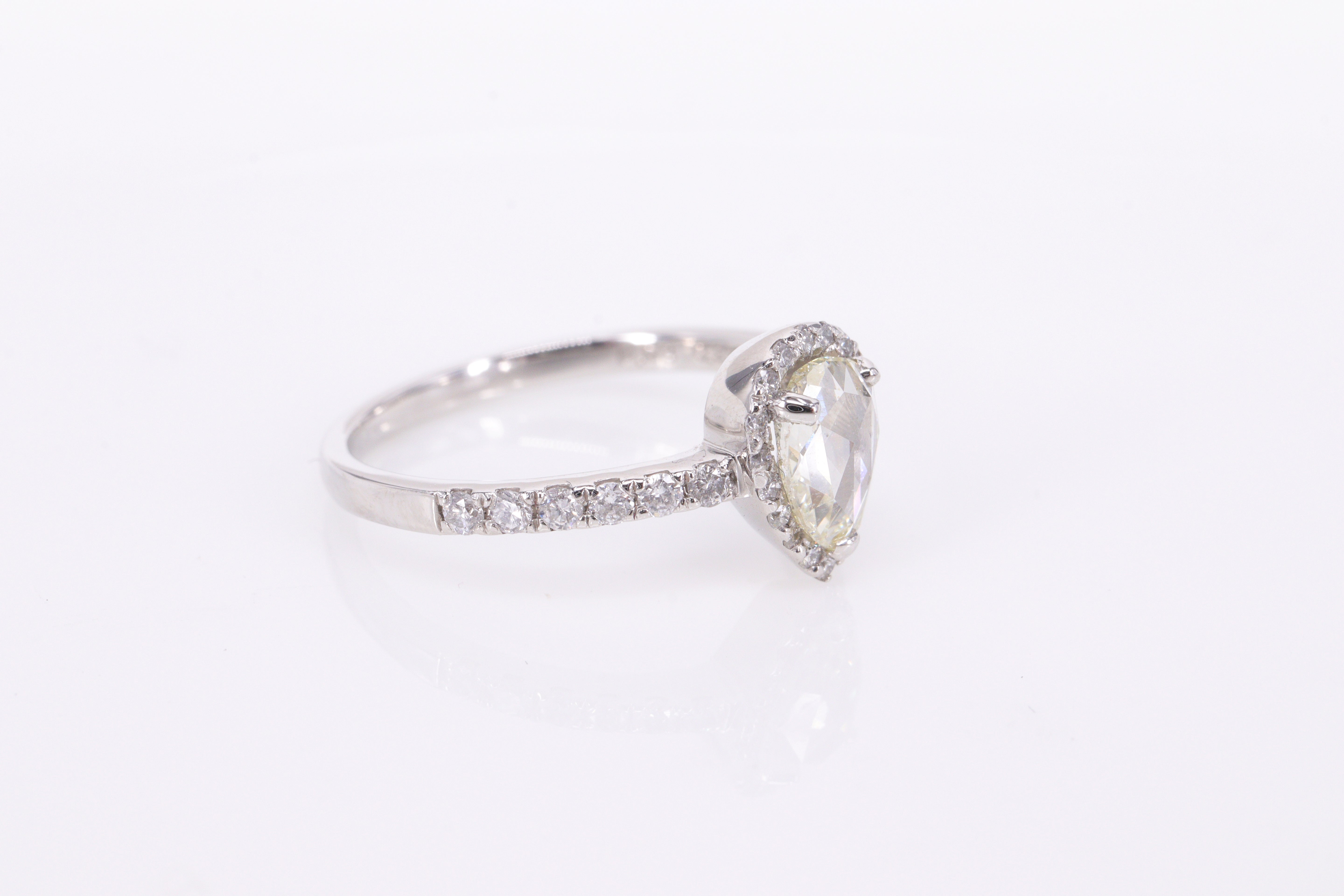 ローズカットダイヤモンドPt950 リング JW3908