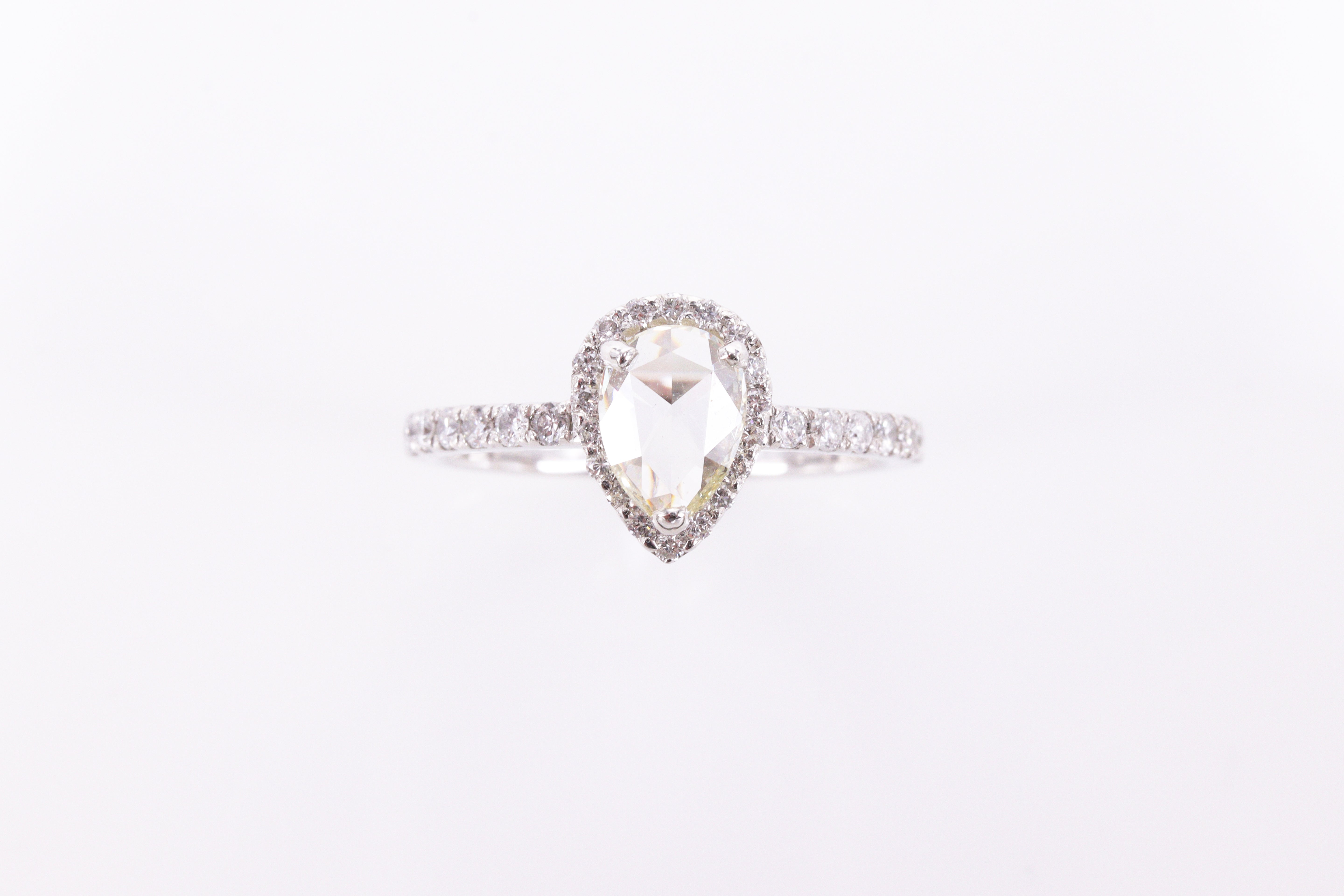 ローズカットダイヤモンドPt950 リング JW3908