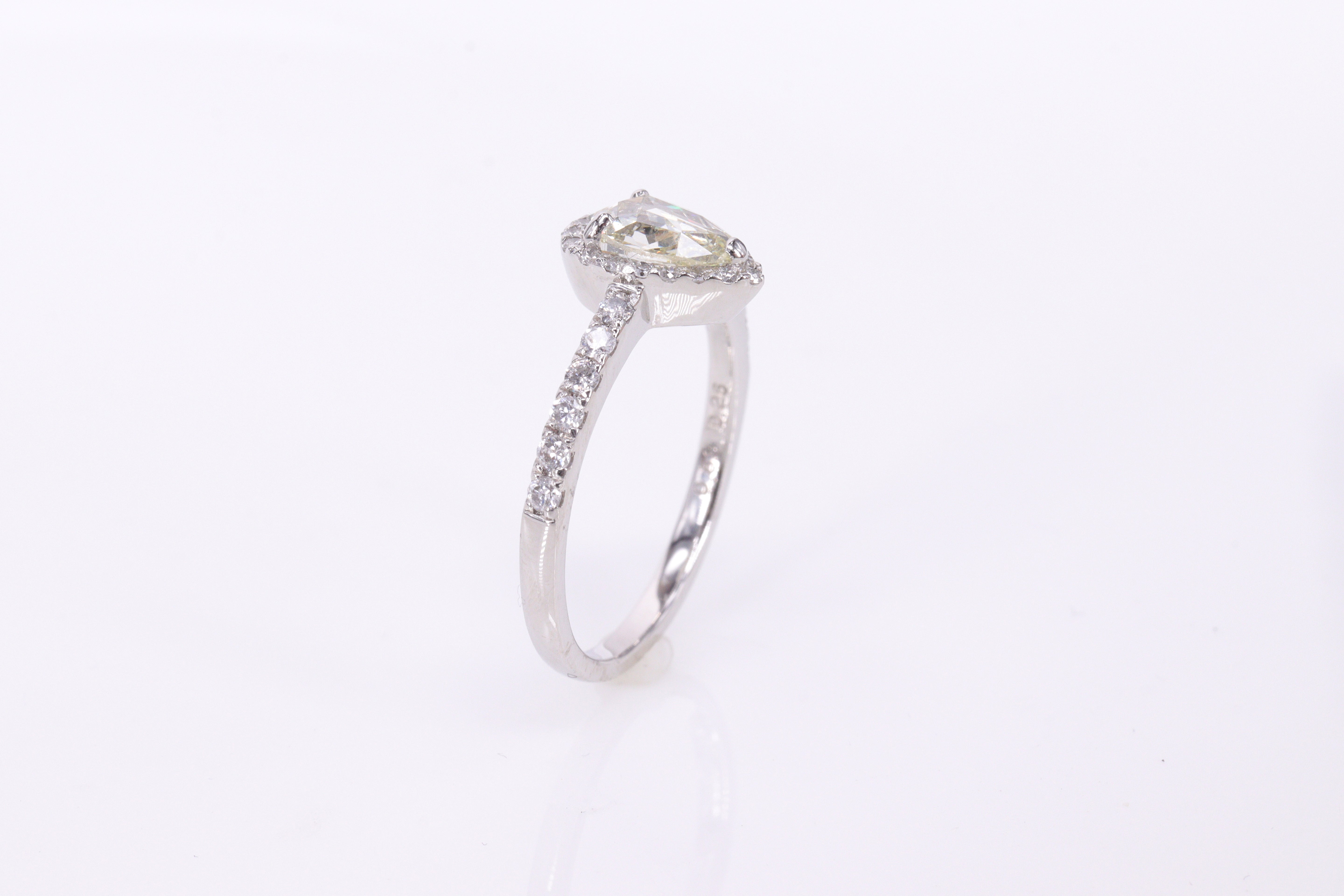 ローズカットダイヤモンドPt950 リング JW3908