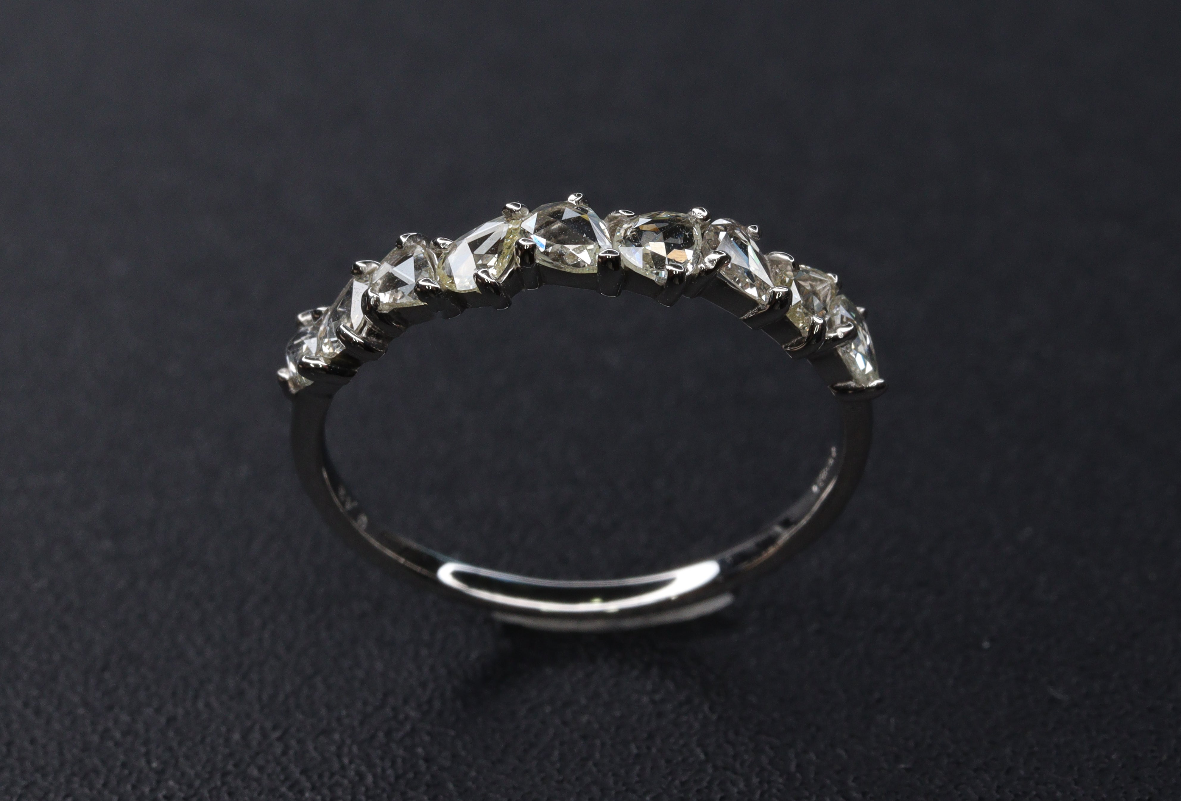 ローズカットダイヤモンド Pt リング N3915