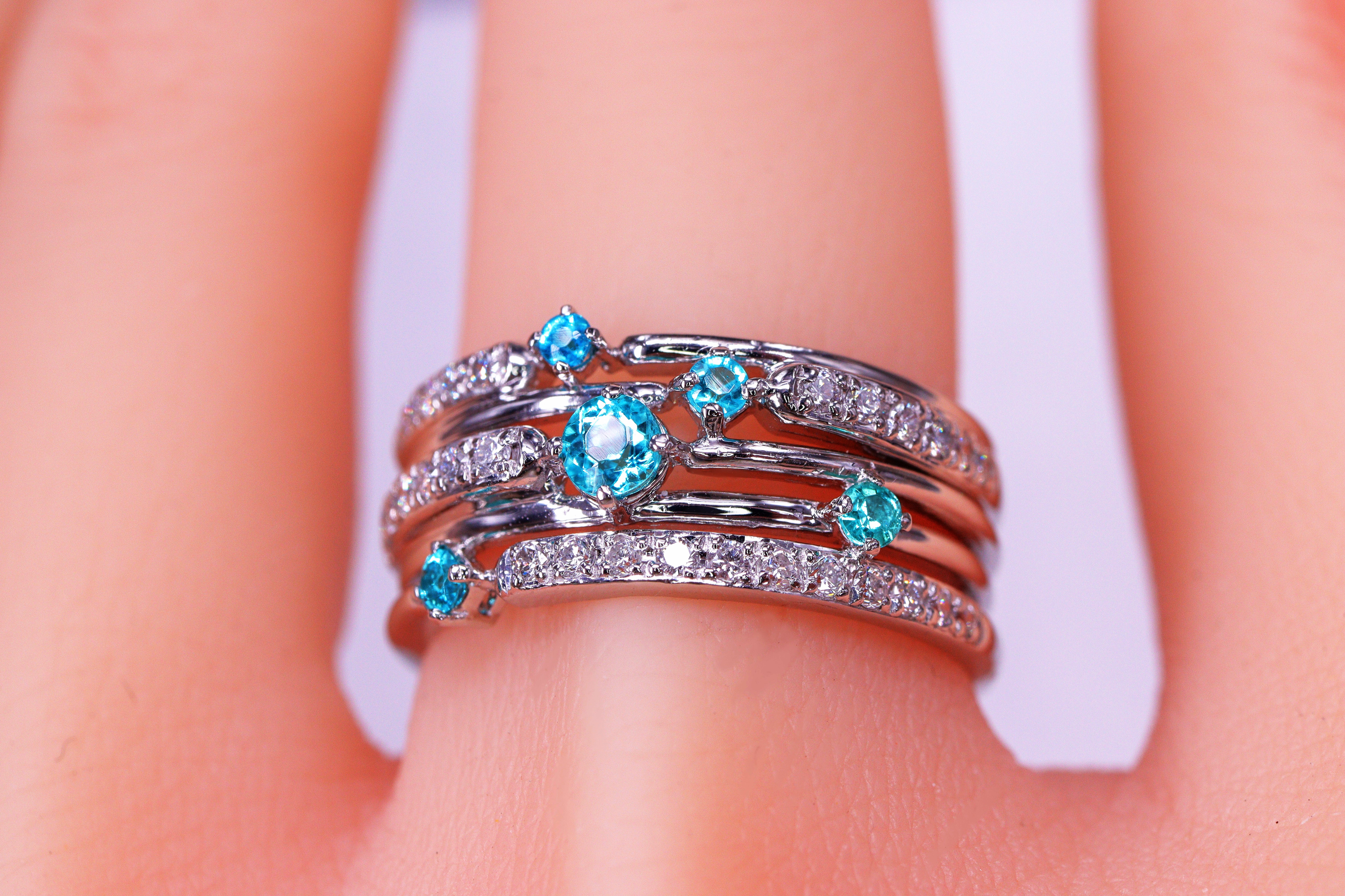 ☆最上級品☆パライバトルマリンPtリング