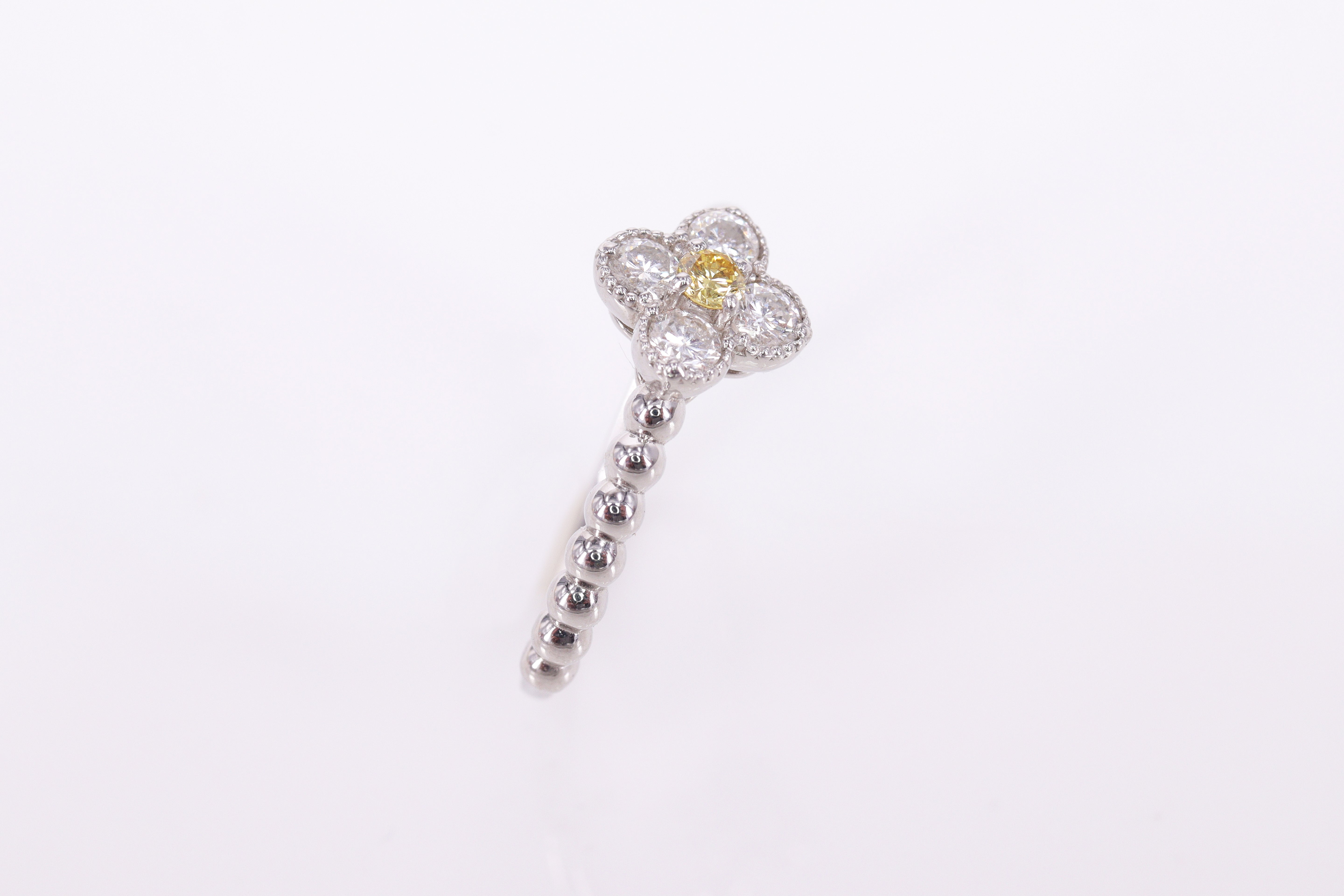 50％OFF ダイヤモンド/イエローダイヤモンド Pt900 リング