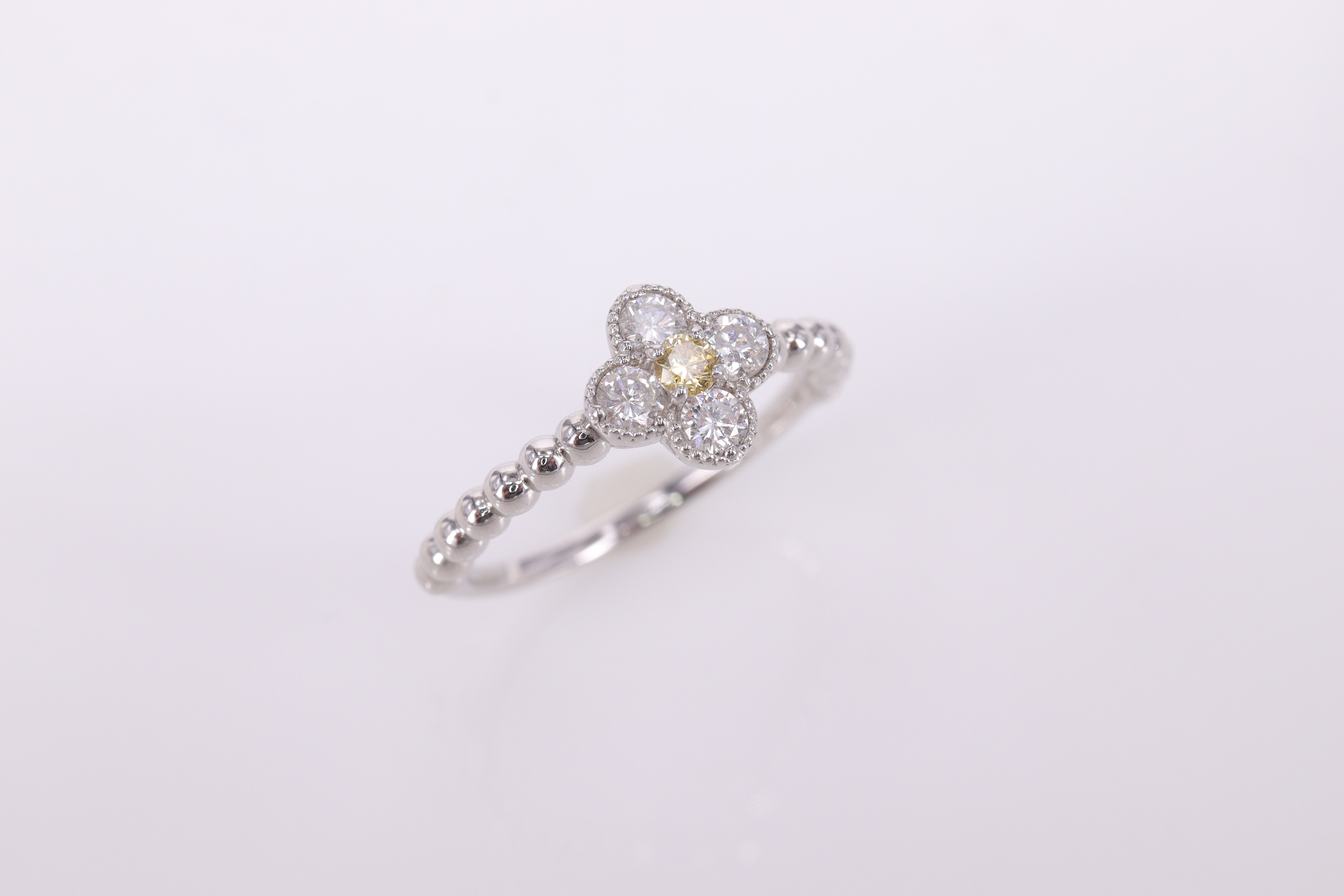 50％OFF ダイヤモンド/イエローダイヤモンド Pt900 リング
