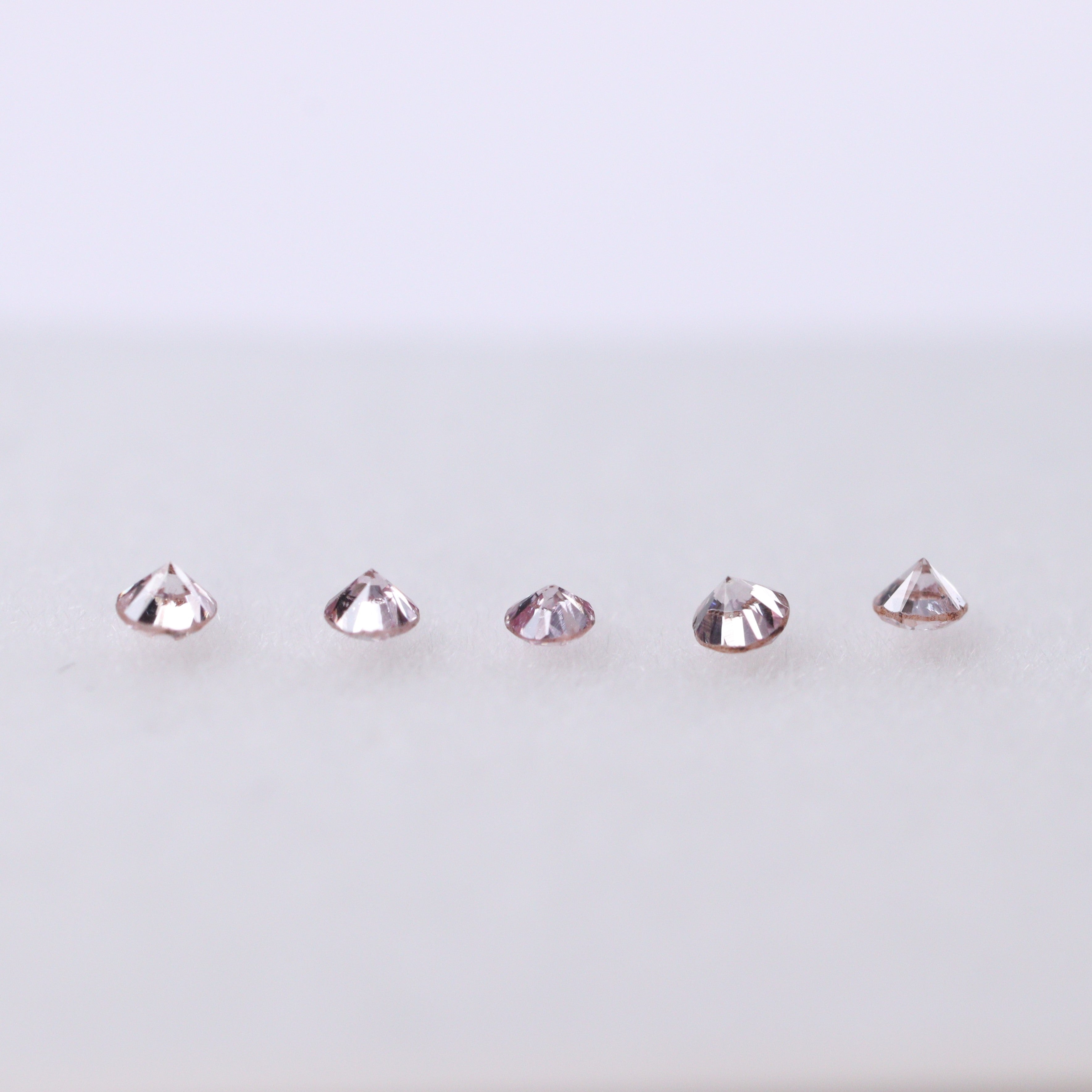 ピンクダイヤモンド<BR>5ピース0.03ct