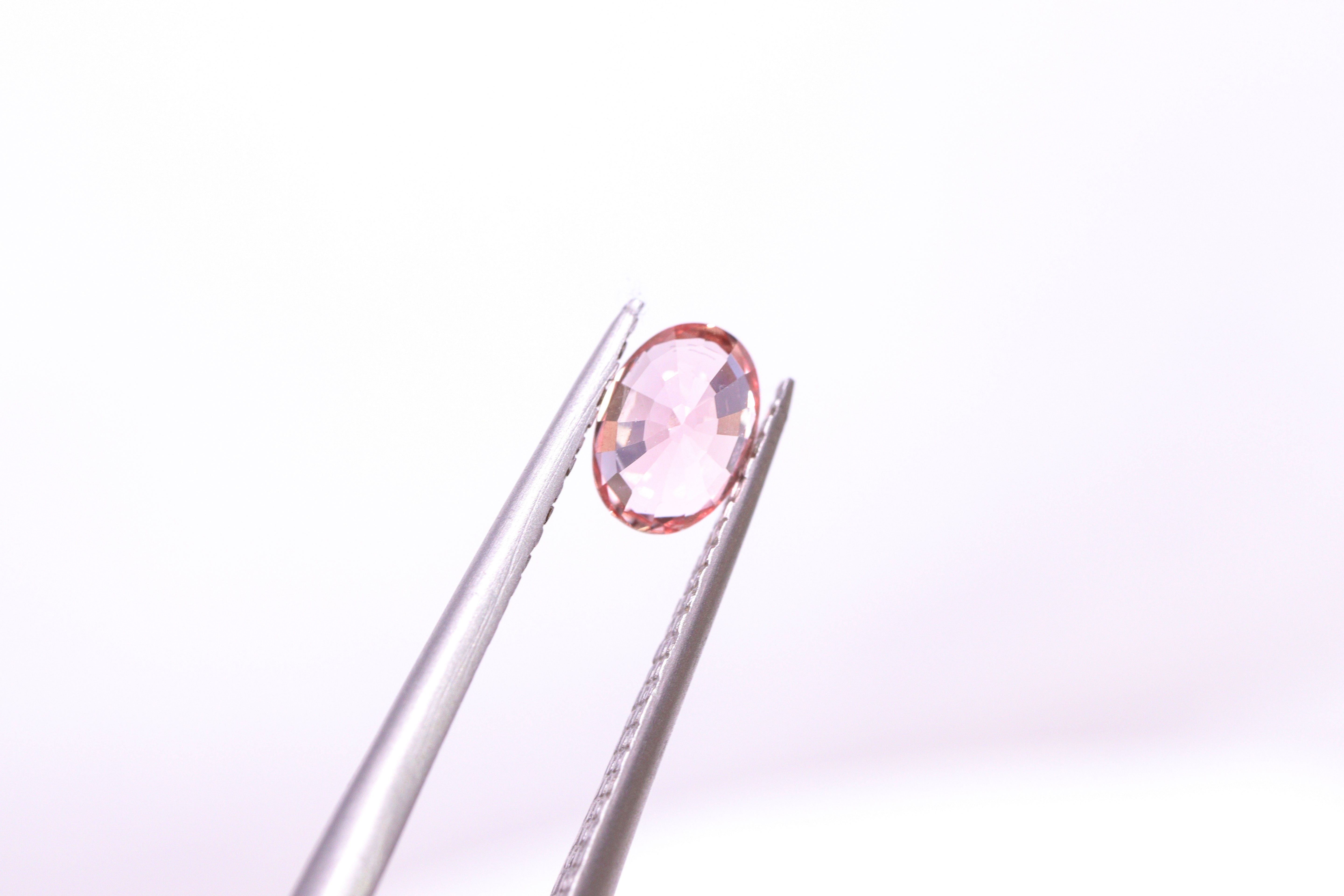 ☆おすすめ品☆パパラチアサファイア 0.73ct DGL鑑別書付き