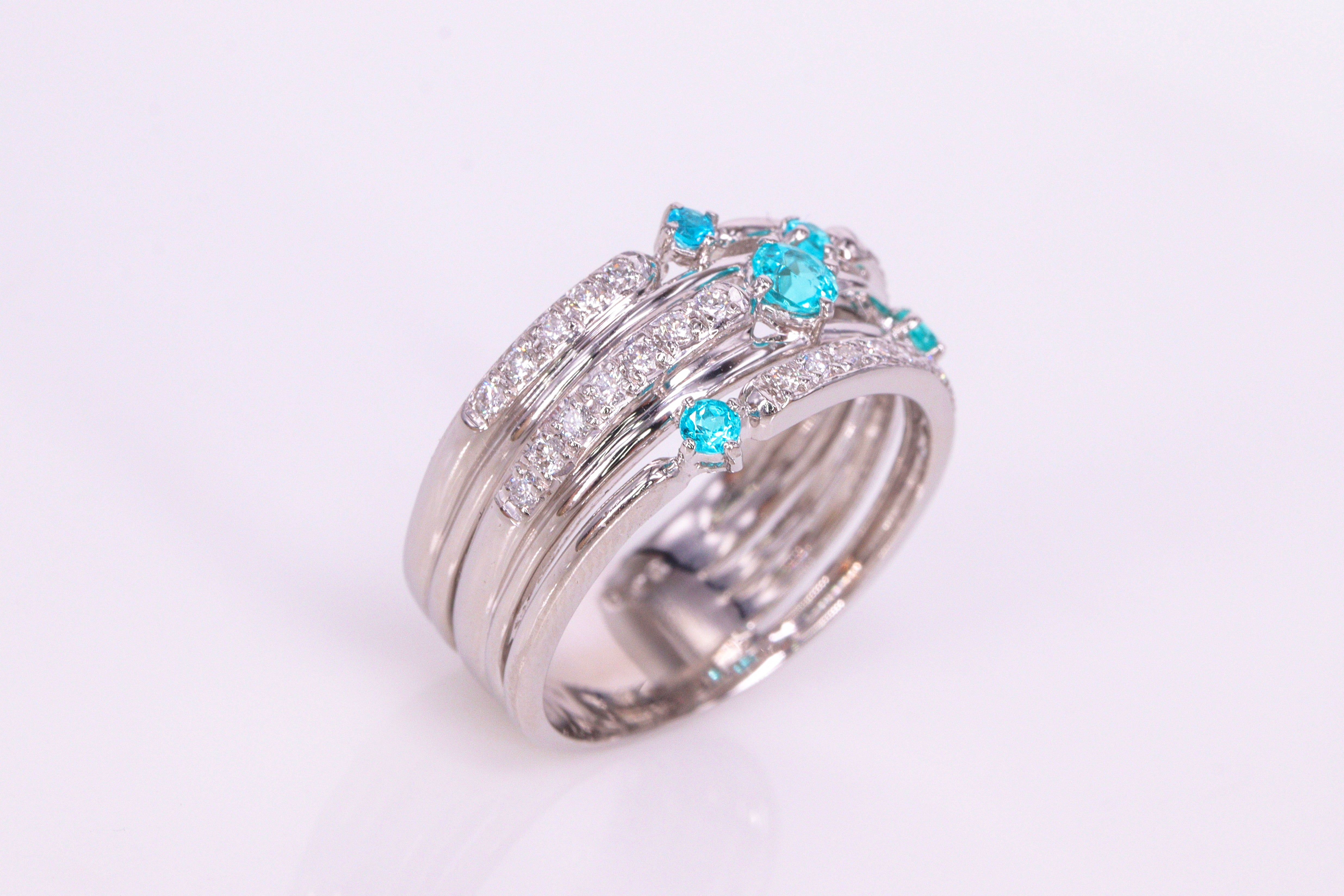 ☆最上級品☆パライバトルマリンPtリング