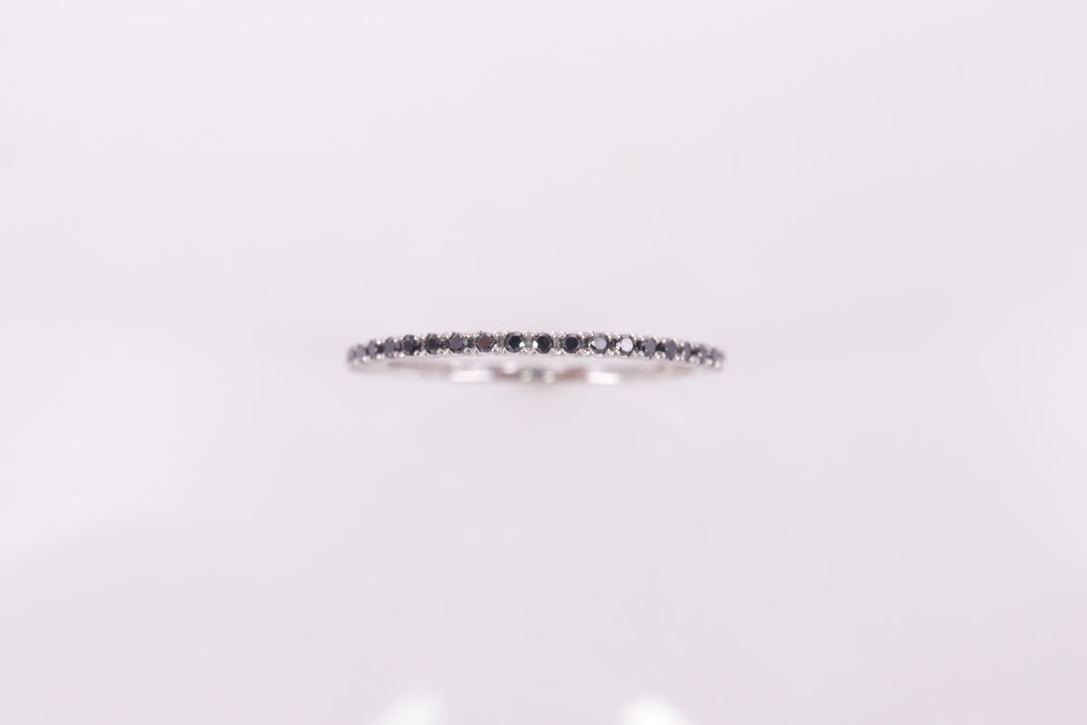 ブラックダイヤモンド Pt900 エタニティーリング